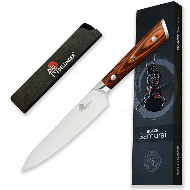 Nůž univerzální Utility 130 mm, Dellinger German Black Samurai