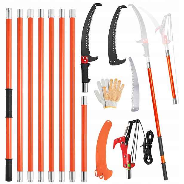 Teleskopická Pila S Hákem, Nastavitelná Do 2-8 m, Čepel Pro Řezání Větví