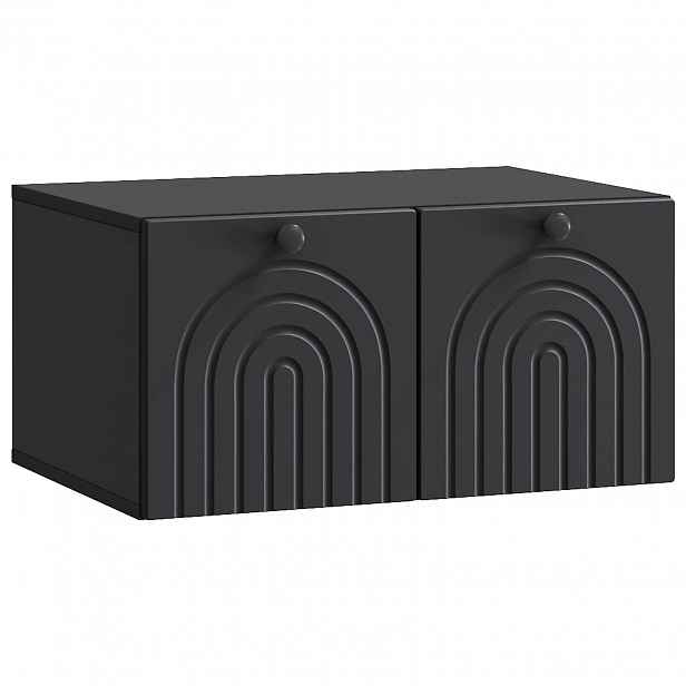 vidaXL Nástěnná TV skříň Černá 59,5 x 41 x 30 cm Kompozitní dřevo