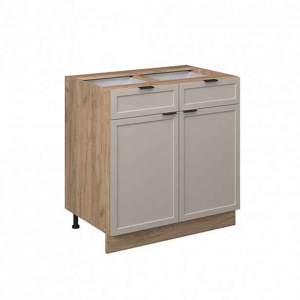Vicco SPODNÍ SKŘÍŇKA KUCHYŇSKÉ LINKY Fame-Line GreyBeige 80 cm bez pracovní desky