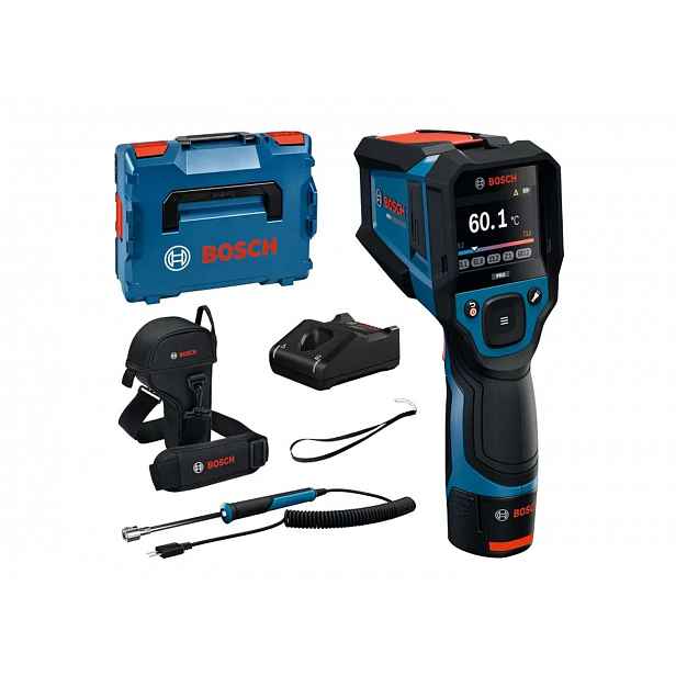 Bosch - 12V AKU termodetektor GIS12V-800-16, 1x aku 2,0 Ah Li-Ion, nabíječka 0601083B01