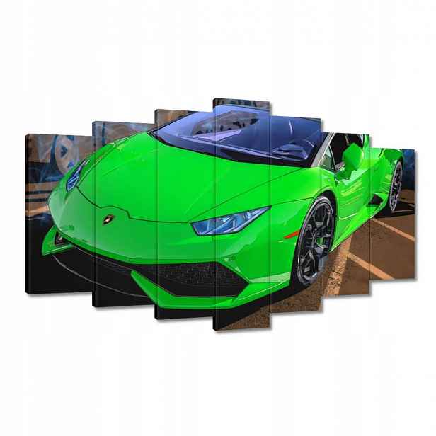 Obrazy 140x80 Zelené sportovní auto