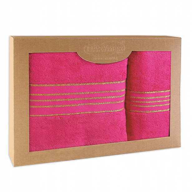 Ručník D Bavlna 100% Tiwano Fuchsia (p) 50x90+70x140 ks