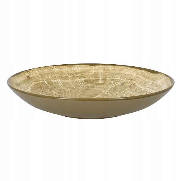 Talíř hluboký hnědý 26 cm Woodart Rak Porcelain