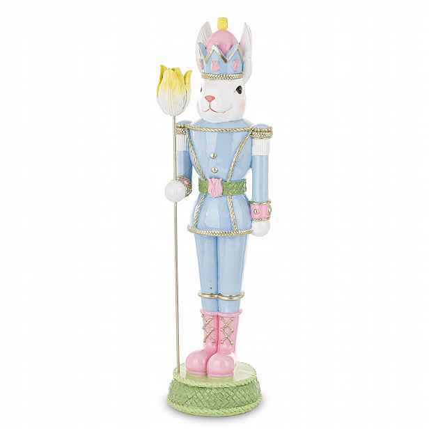 Velikonoční figurka Králík pastelový voják 55x15x14 Ap 183140