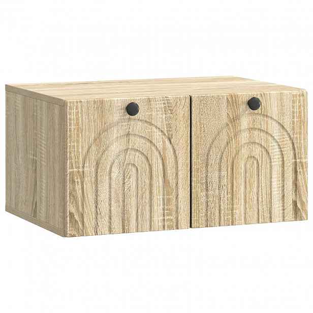 vidaXL Nástěnná TV skříň Dub sonoma 59,5 x 41 x 30 cm Kompozitní dřevo