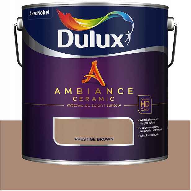 Dulux barva na stěny keramická Ambiance Ceramic Prestige Browny 2,5L