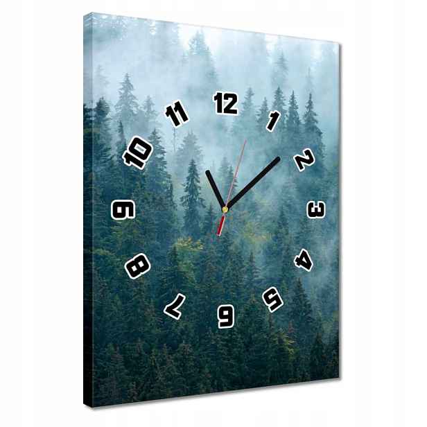 Hodiny 30x40 Les v mlze Cestování