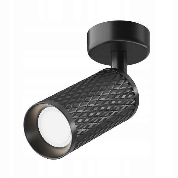 Stropní svítidlo – moderní černá reflektorová lampa s regulací do obývacího pokoje Maytoni