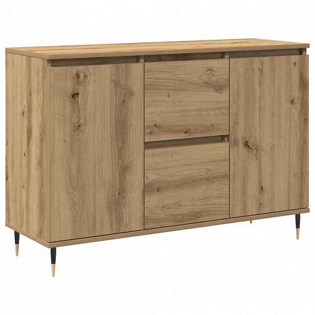 vidaXL Servírovací skříň Artisanový dub 101,5 x 35 x 70 cm