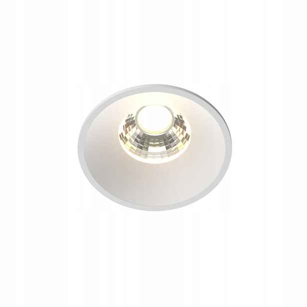 Maytoni Round Led 7W Bílé zapuštěné svítidlo Kulaté Stropní Svítidlo IP20 Hliník