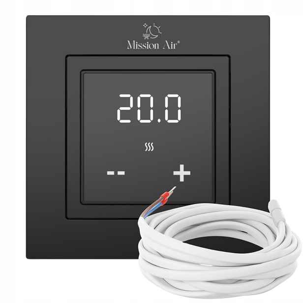 Regulátor Teploty pokojový termostat Dva Senzory ovladač 16A LCD