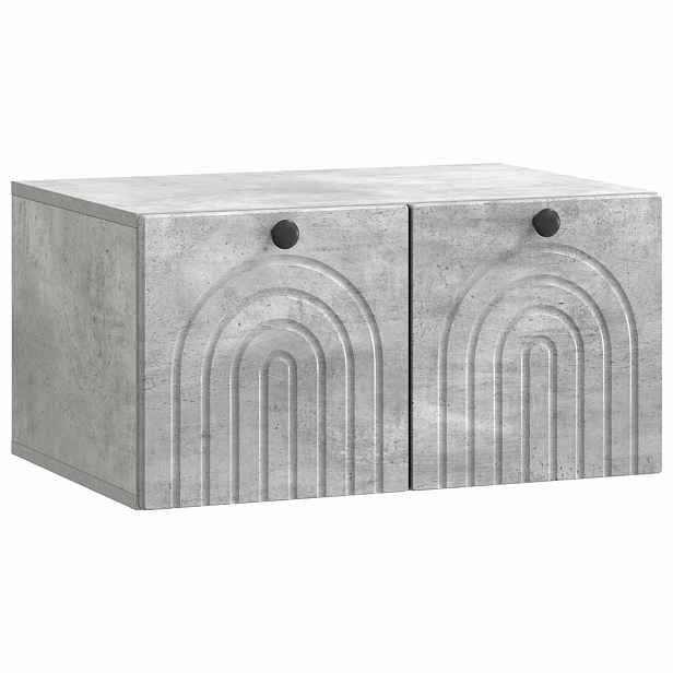 vidaXL Nástěnná TV skříň Nástěnný Betonově šedá 59,5 x 41 x 30 cm