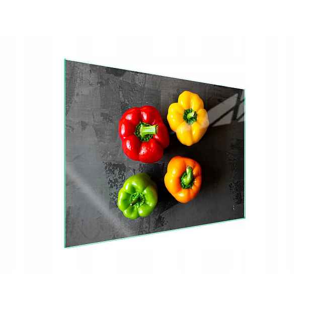 7v1 Skleněná ochranná deska na sporák 70x52 Paprika