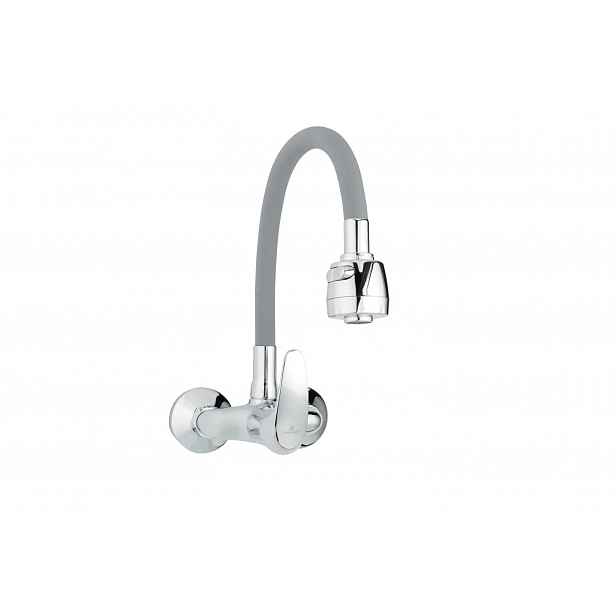 JB Sanitary Nástěnná baterie SLIM, rozteč 100 mm, šedé flexi ramínko A10 33 98