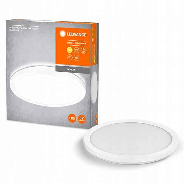 Stropní Svítidlo 15W 1100lm 3000K Teplá Stmívatelná Bílá 23.5cm Orbis