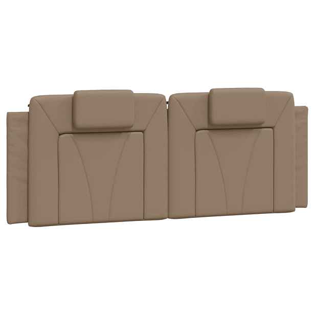 vidaXL Polštář na čelo postele Viana cappuccino 140 cm umělá kůže