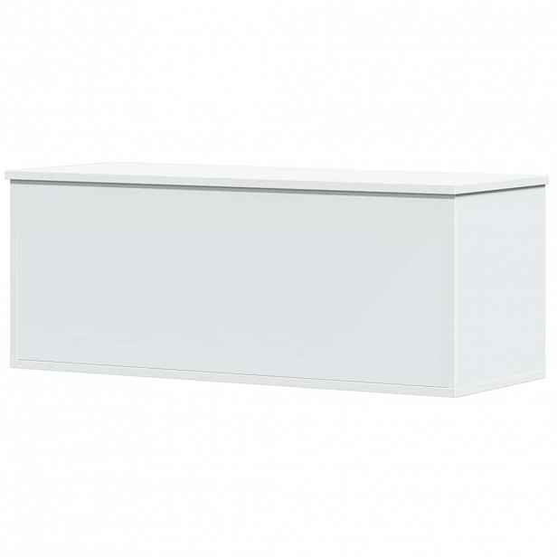 vidaXL Úložný box bílý 90 x 35 x 35 cm kompozitní dřevo