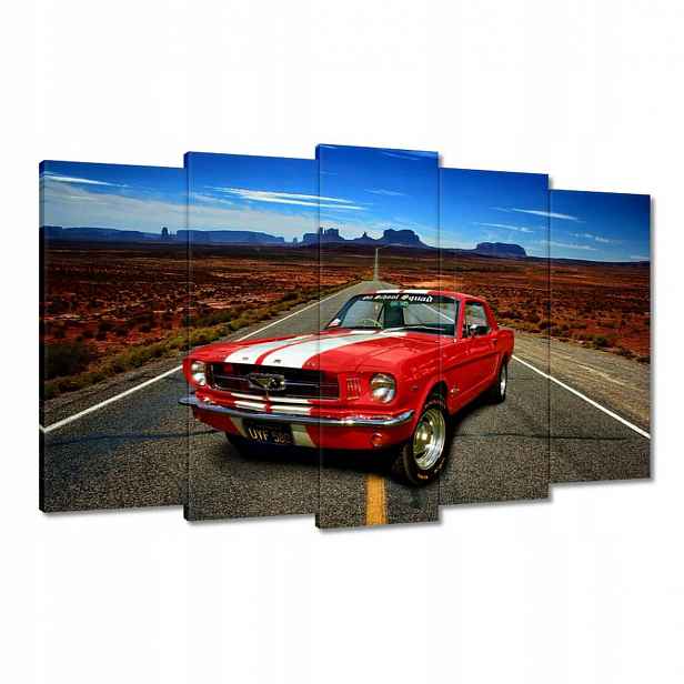 Obrazy 100x60 Červený Ford Mustang Usa