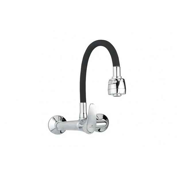 JB Sanitary Nástěnná baterie SLIM, rozteč 150 mm, černé flexi ramínko A10 38 95