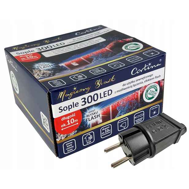 Vánoční Osvětlení Na Stromeček 300 Led Flash Vnější Vnitřní Sváteční Osvětlení