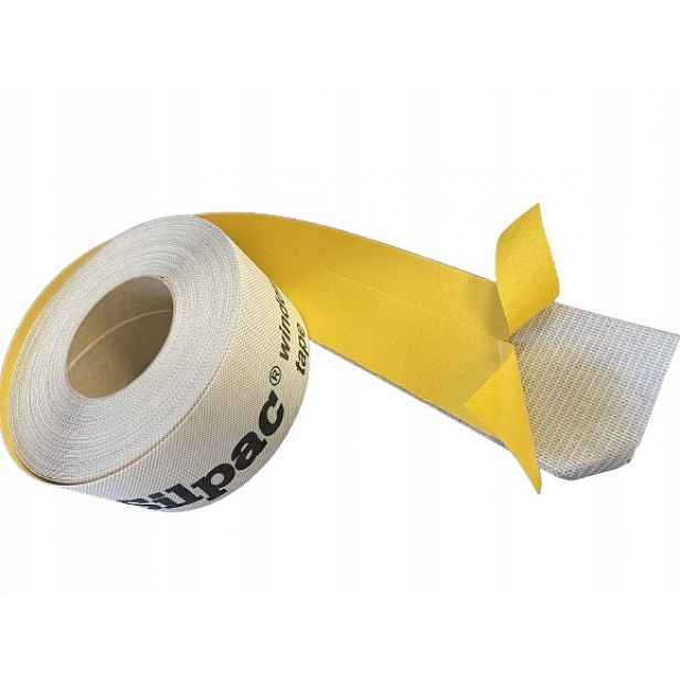 Vnější páska na okna namontovaná 10 cm x 25 m, plné lepidlo