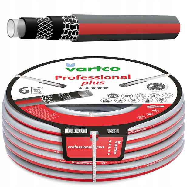 nekroutící se zahradní hadice Professional Plus 3/4" 50MB 6 vrstev 30 barů
