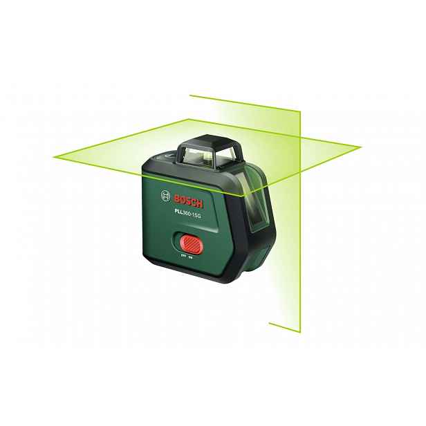 Bosch - 3,6V AKU křížový laser PLL360-15G, dosah 30 m, 1x aku 2,0 Ah Li-Ion 0603663K00
