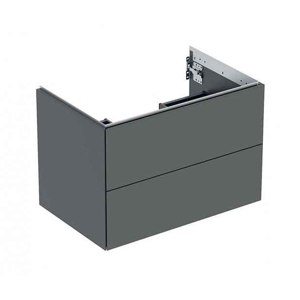 Geberit ONE - Umyvadlová skříňka 74x50x47 cm, 2 zásuvky, lávová 505.262.00.3