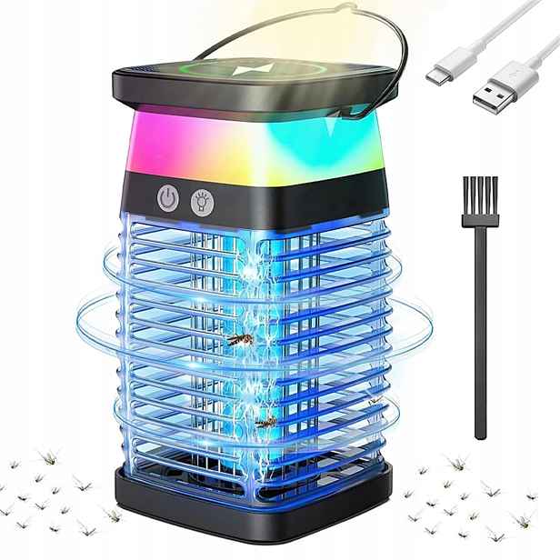 Insekticidní lampa Uv Past Přenosná Bezpečná Bez chemikálií Proti komárům