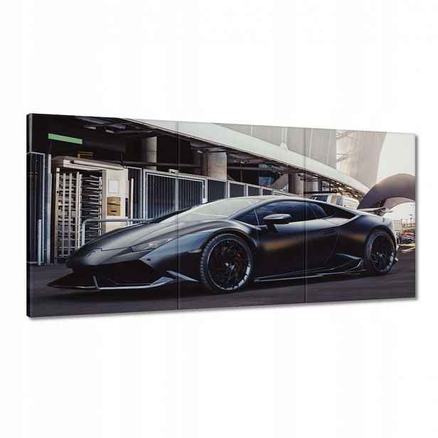 Obrazy 120x60 Černé sportovní auto