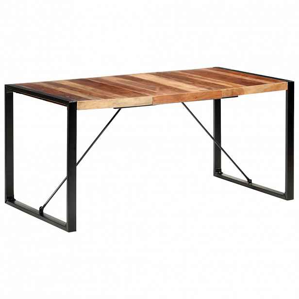vidaXL Jídelní stůl 160 x 80 x 75 cm masivní dřevo