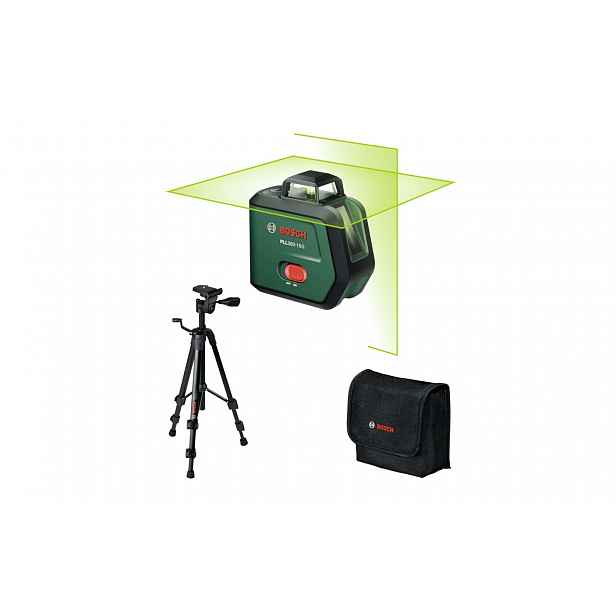 Bosch - 3,6V AKU křížový laser PLL360-15G, dosah 30 m, 1x aku 2,0 Ah Li-Ion 0603663K01