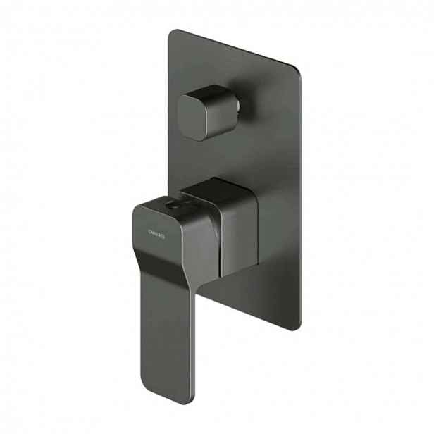 OMNIRES Slide - Baterie pod omítku, pro 2 spotřebiče, s tělesem, kartáčovaný grafit SL7735GR