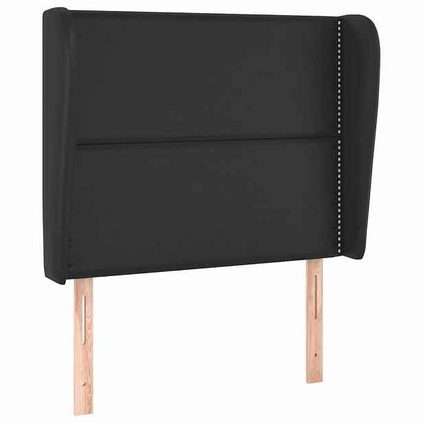 vidaXL Čelo postele typu ušák černé 93x23x118/128 cm umělá kůže