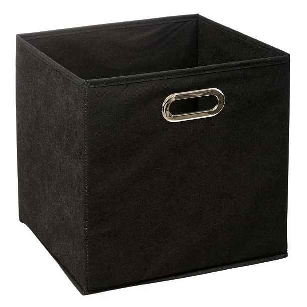 5five Simply Smart Úložný box Textilie II 31x31 cm černý