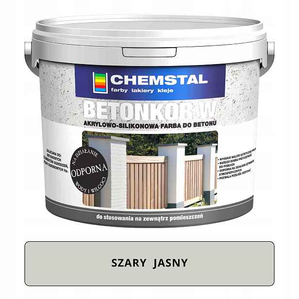 Betonkor W Barva na betonu 5L Šedá Světlá Chemstal