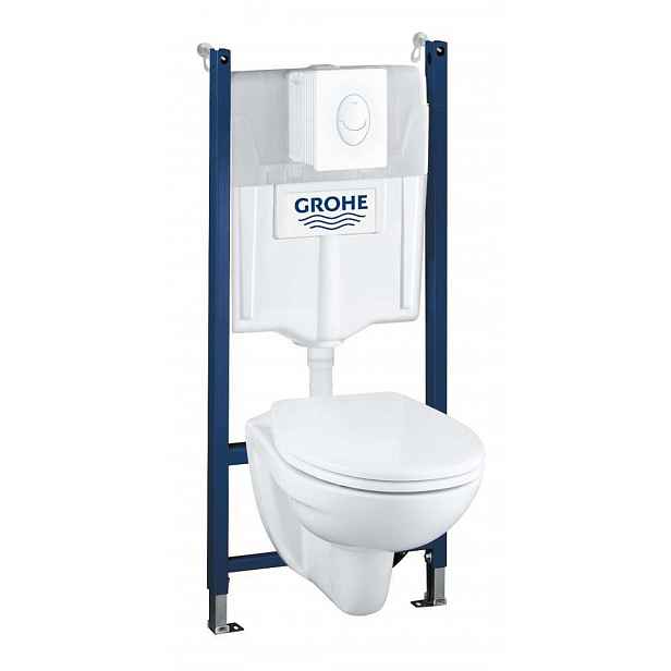 Grohe Solido - Sada pro závěsné WC + klozet a sedátko softclose, tlačítko Skate Air, bílá 39117000