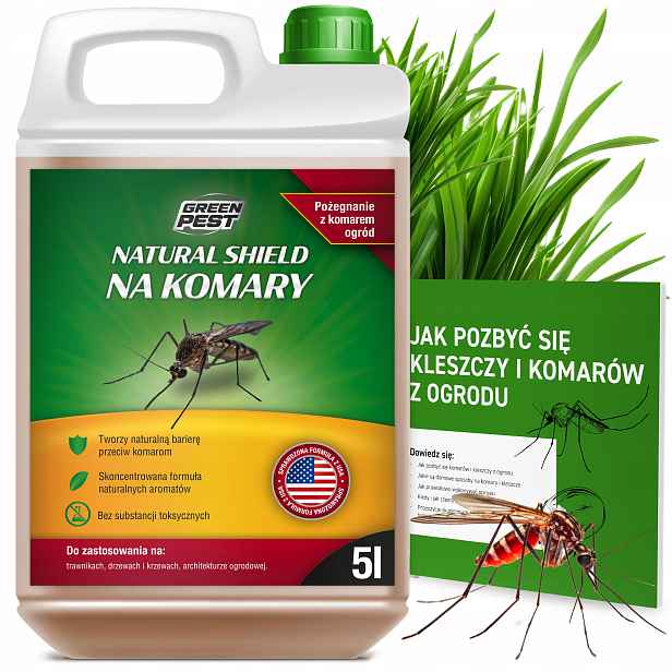 Přírodní Sprej Prostředek Tekutý Přípravek na Klíšťata Komáry 5L Natural