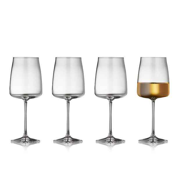 Skleničky v sadě 4 ks na víno 430 ml Zero – Lyngby Glas