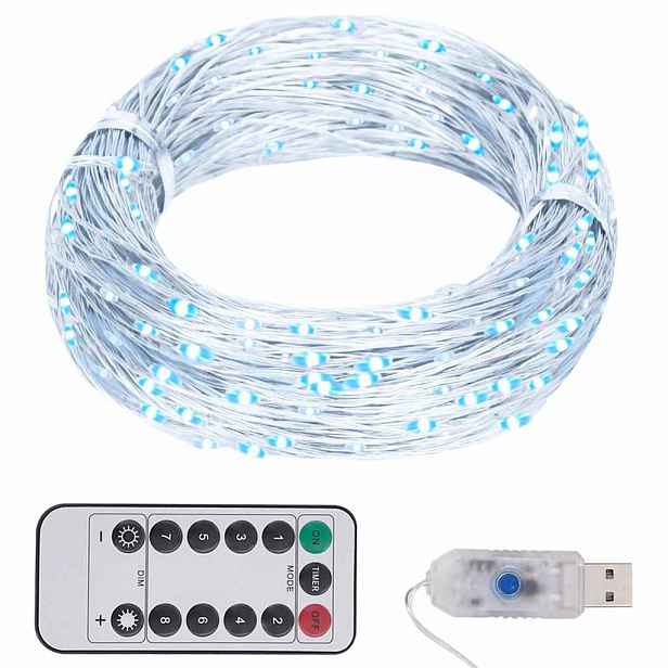 vidaXL Světelný LED řetěz s 300 LED diodami studený bílý 30 m