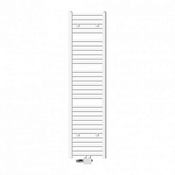 LuxeBath KOUPELNOVÝ radiátor Sahara 400 x 1800 mm, bílý, rovný, s univerzálním ventilem