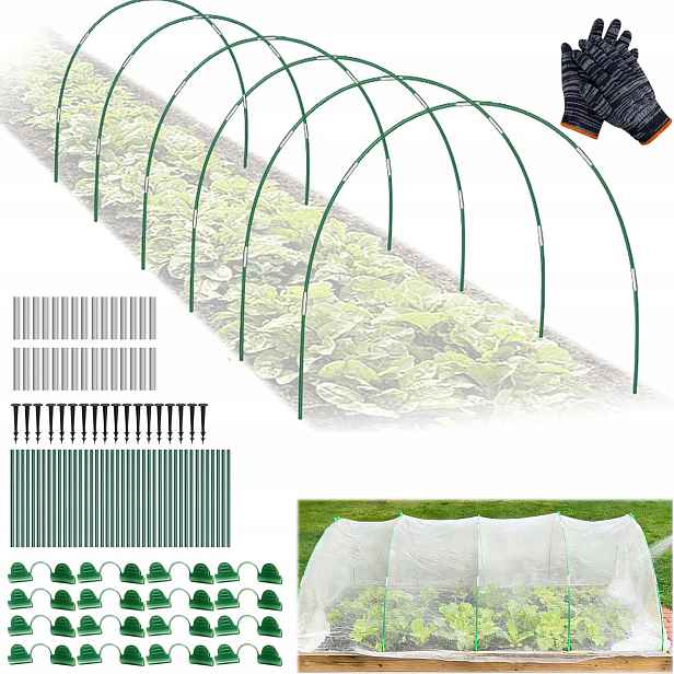 Rám Skleník Tunel Zahradní Kostra Pro Pěstování 70X Kostra Oblouk 38 CM