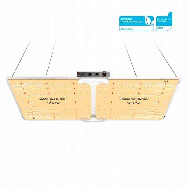 Spider Farmer SF2000 stmívatelný 200W Samsung LM301B Evo Led regulace výkonu