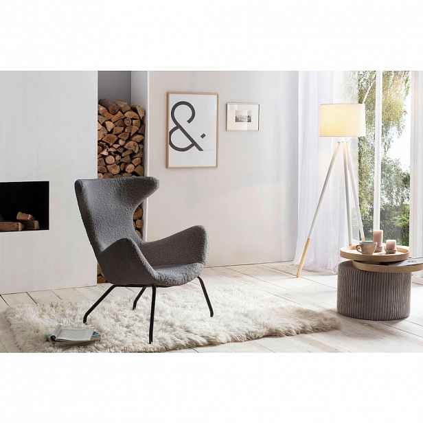 Livetastic RELAXAČNÍ KŘESLO, textil, šedá