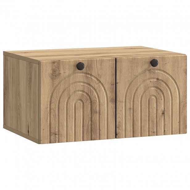 vidaXL Nástěnná TV skříň 59,5 x 41 x 30 cm Dub artisan