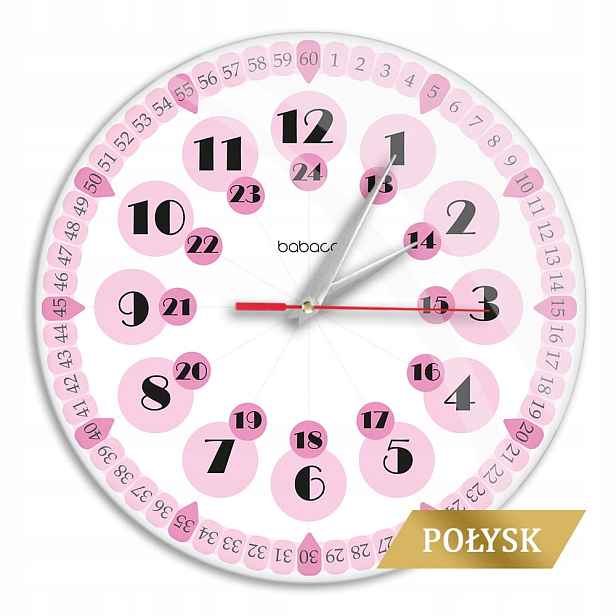 Vzdělávací nástěnné hodiny Babaco 30,5 cm licencované