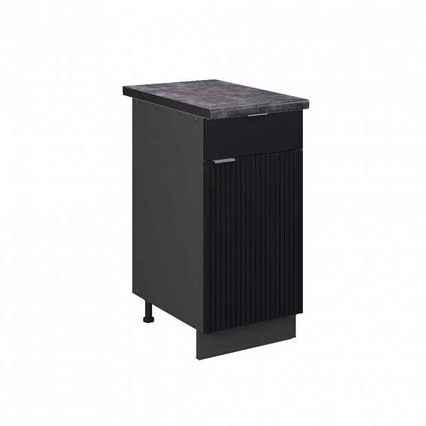 Vicco SPODNÍ SKŘÍŇKA KUCHYŇSKÉ LINKY Fame-Line Černý pruhovaný 40 cm , PD Antracit