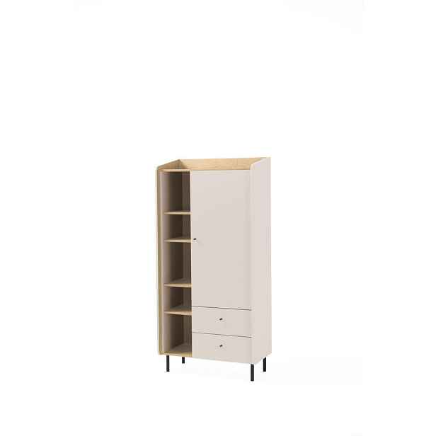 MASSENO ŠATNÍ SKŘÍŇ S OTOČNÝMI DVEŘMI VETTA, 80/170/42 cm 1dveřová, béžová