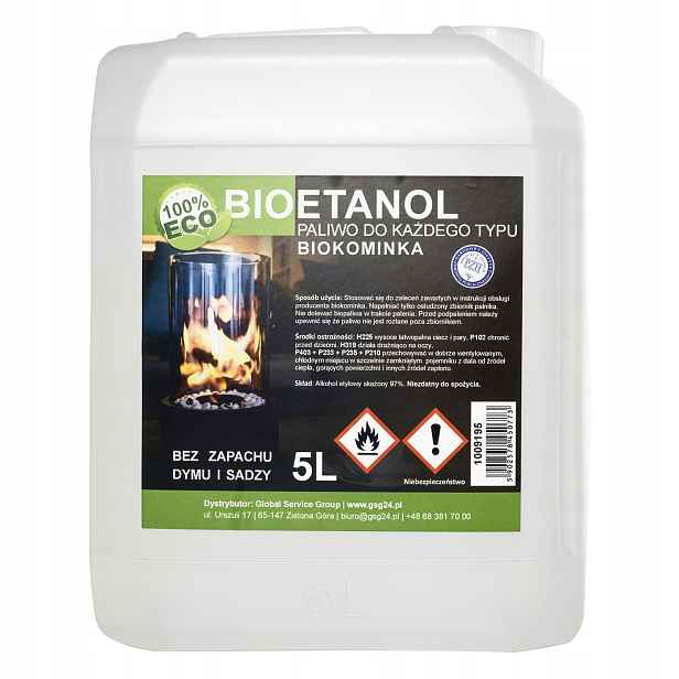 Bioalkohol bioethanol Bio palivo do biokrbu 5L